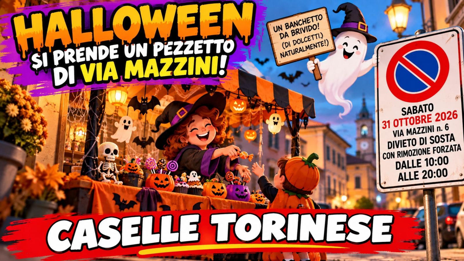 20 Ottobre, tra fioriere che tornano a casa, strade che si restringono e Halloween che reclama parcheggio